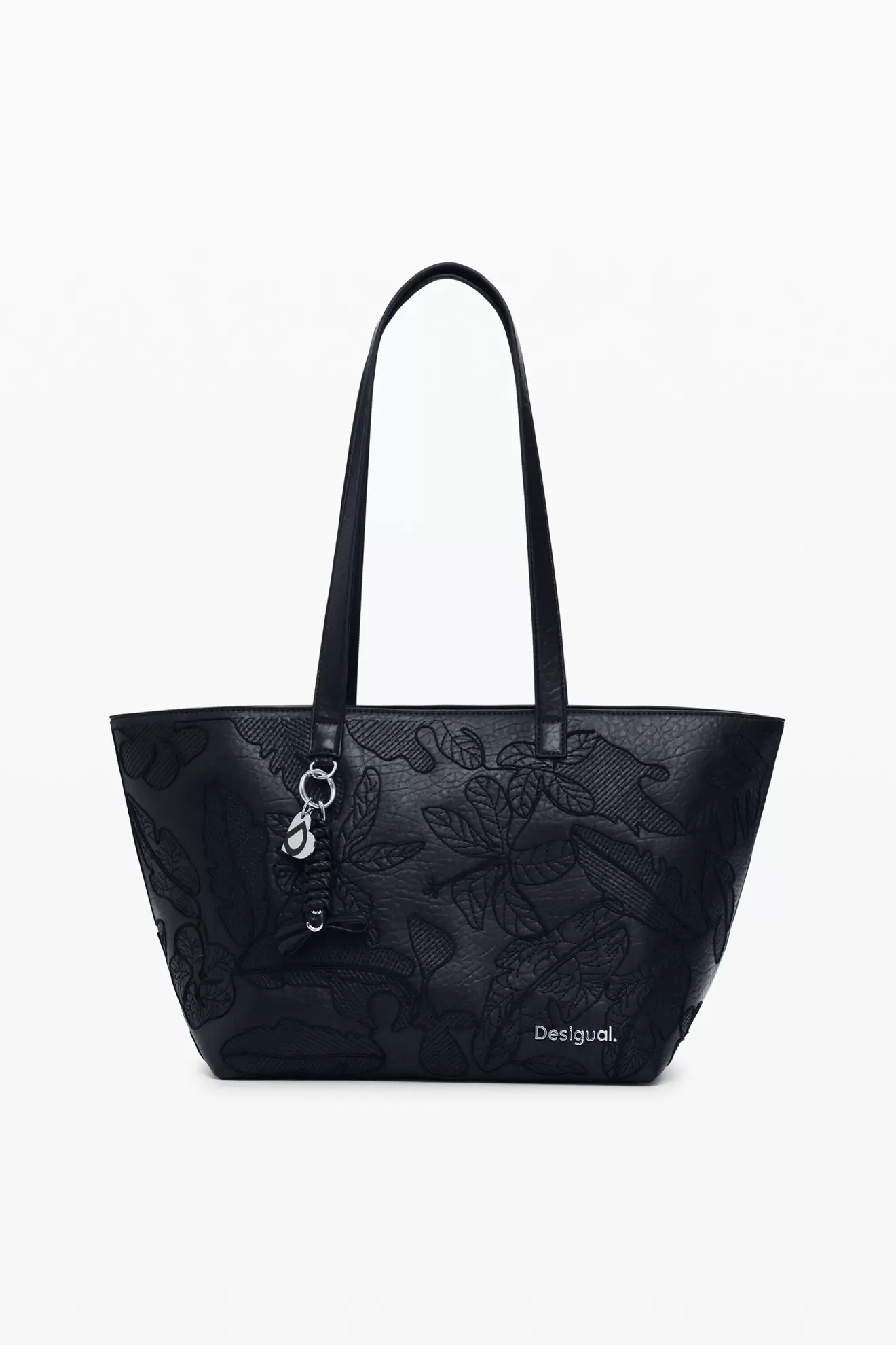 Große bestickte Shopper-Tasche