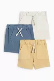 Multipack of 3 - baby shorts - textured