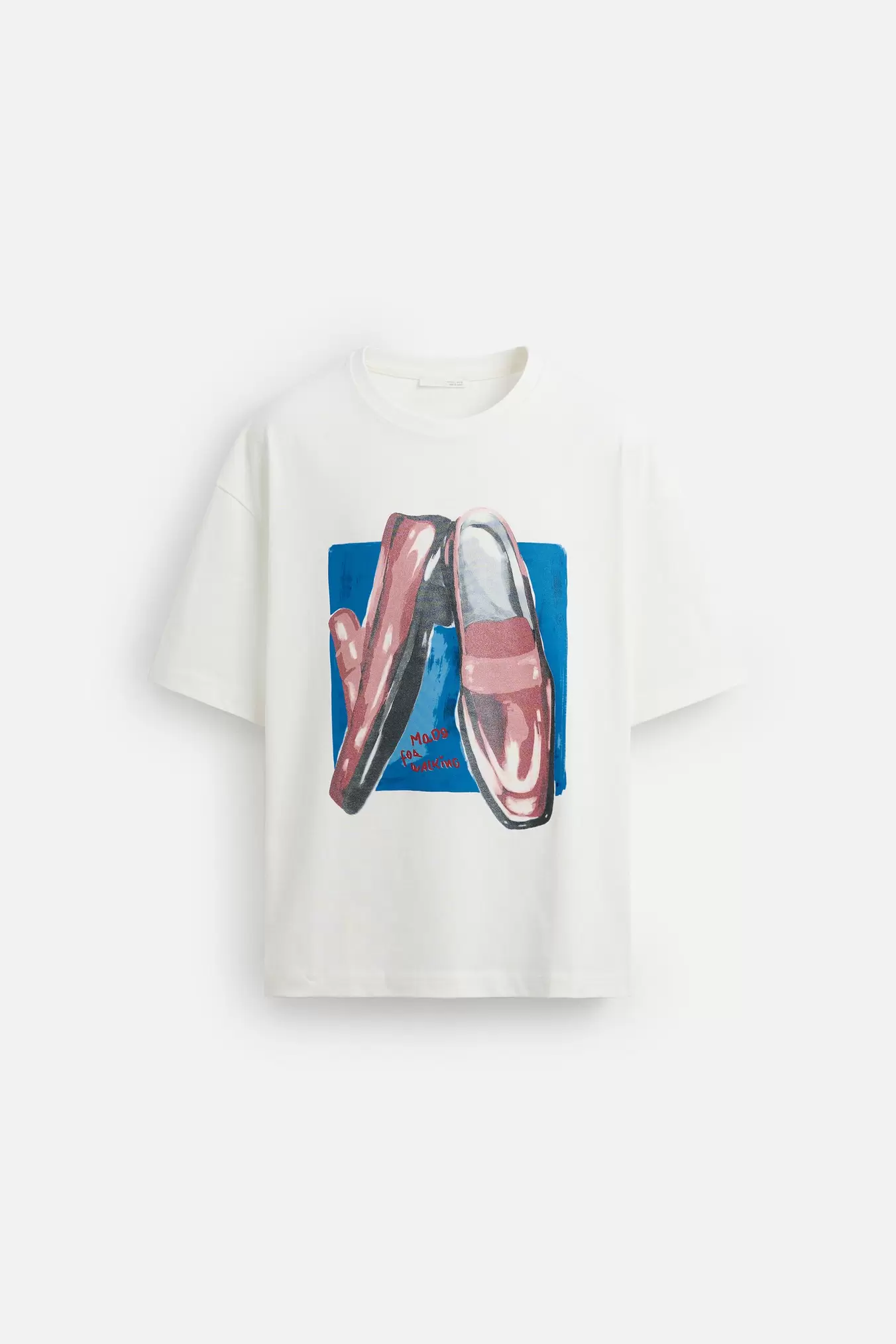 T-SHIRT MIT SLIPPER-PRINT