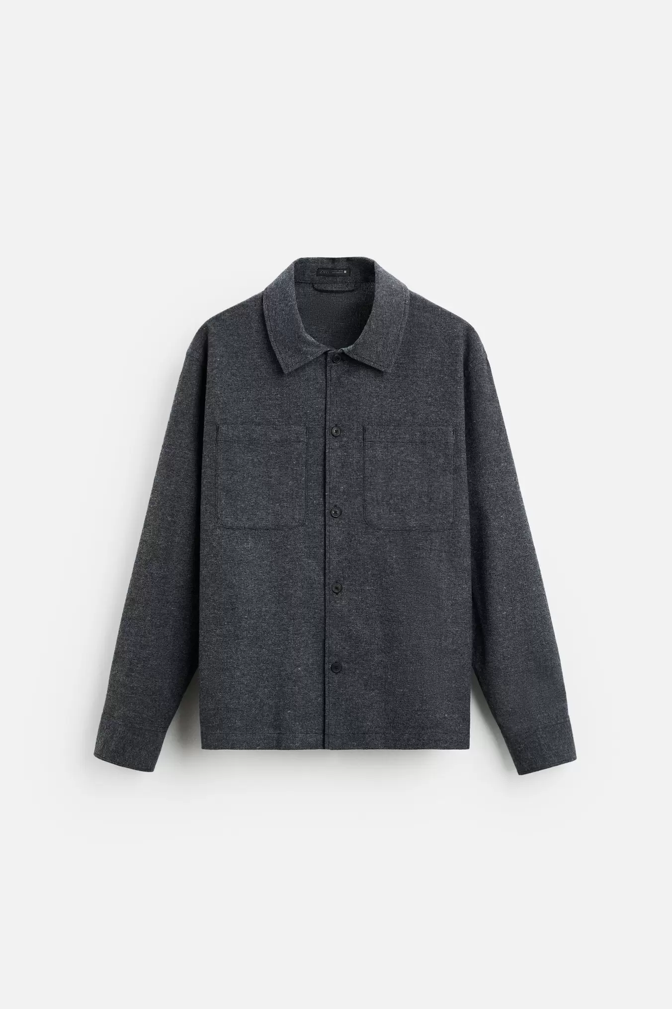 OVERSHIRT MIT STRUKTURMUSTER