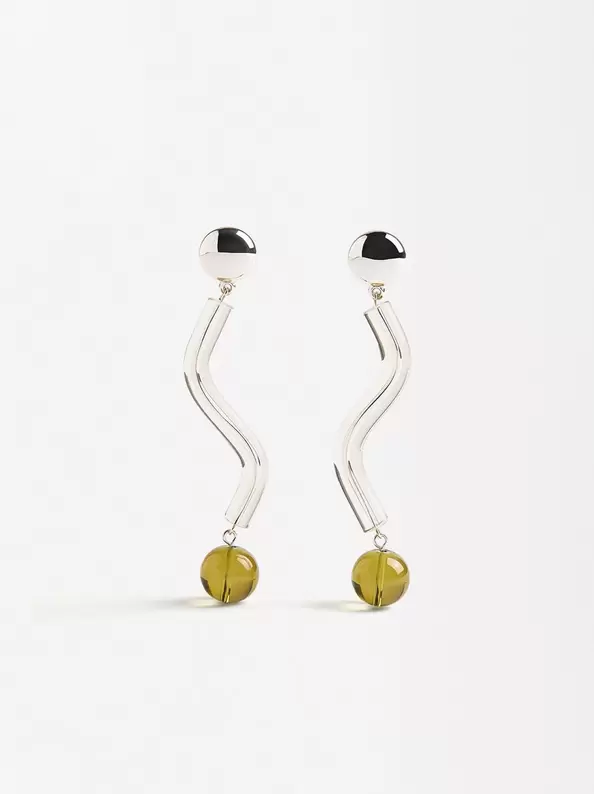 Wave transparent earrings