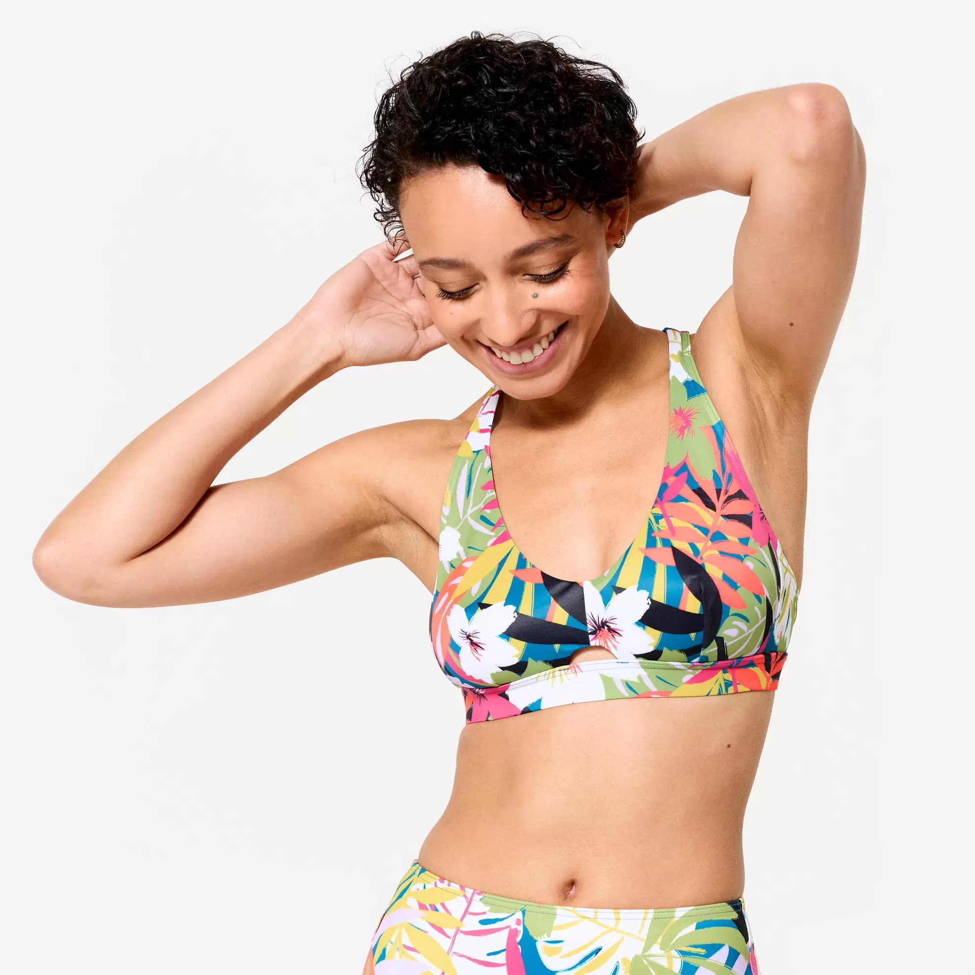 OLAIAN Bikini-Oberteil Damen Bustier geblümt Agatha mehrfarbig