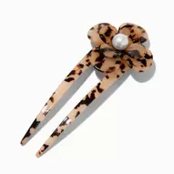 Tortoiseshell Flower Hair Pin