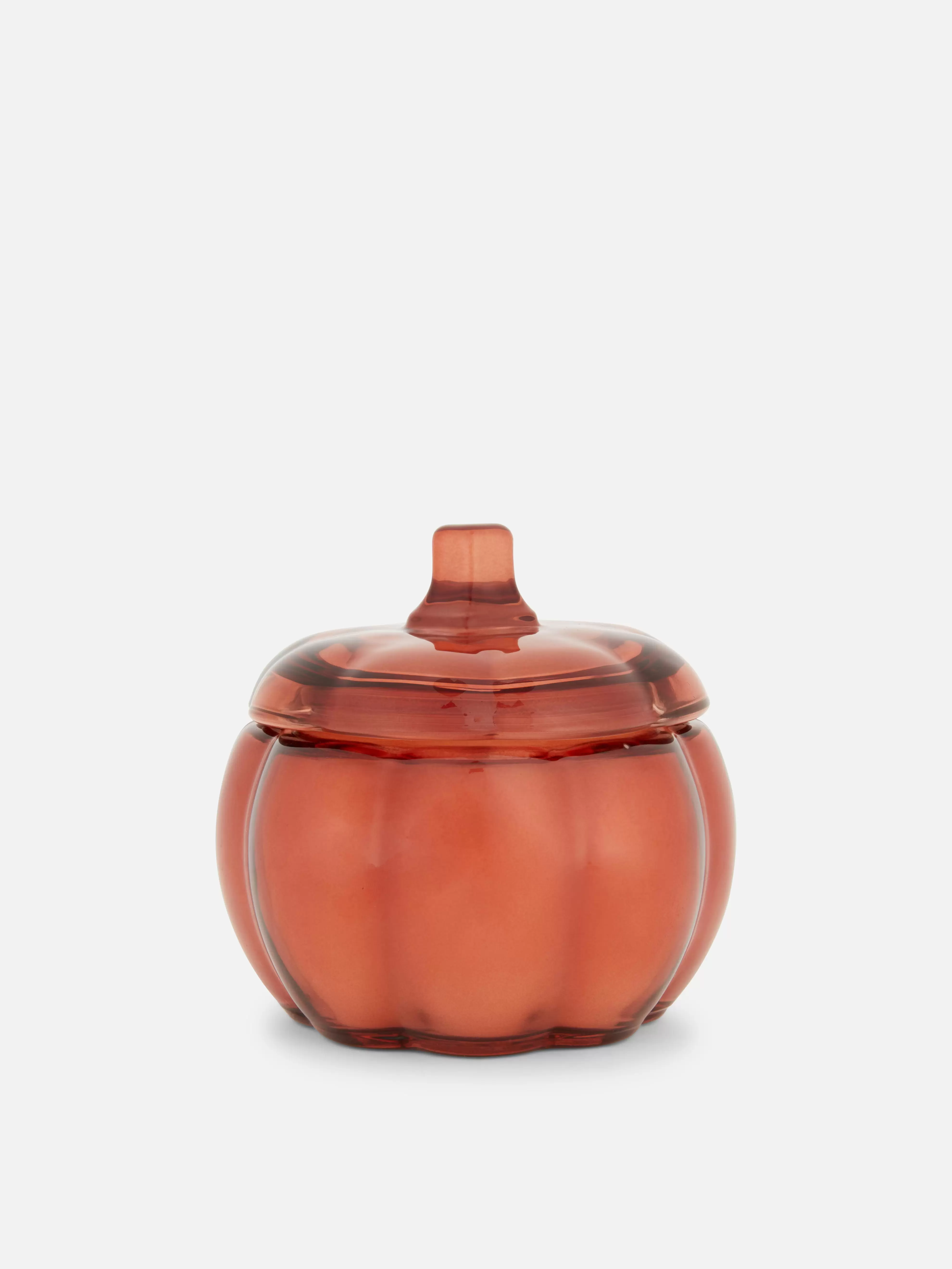 Two Wick Scented Candle In Pumpkin Shaped Jar