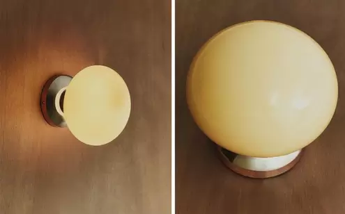 LAMPE | WANDLEUCHTE GLAS METALL