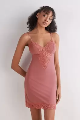 Unterkleid aus Baumwolle und Spitze Embrace Simpli...