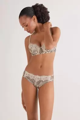 Slip mit Schlangenprint Seductive Glamour