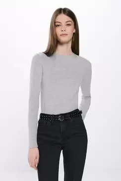 Tailliertes T-Shirt aus Baumwolle