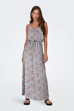 Langes Kleid mit verstellbaren Träger