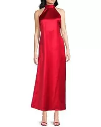 Sally Cutout Sleeveless Maxi Dress - Red