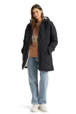 Better Weather Damen Pufferjacke mit Kapuze
