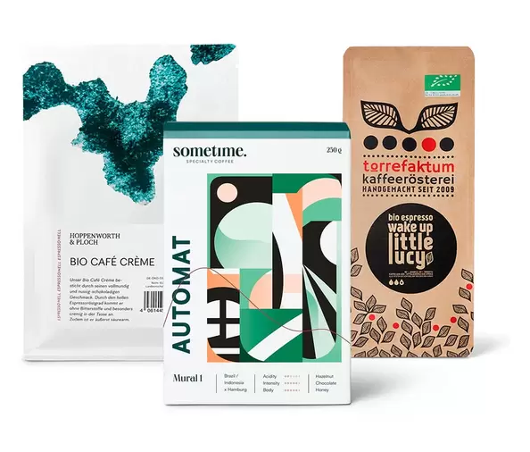 Vollautomaten Probierpaket "Nussig & Schokoladig" - 3x 250 g Ganze Bohne