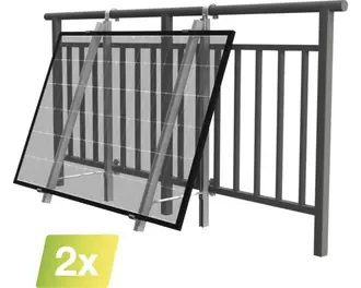 Green Solar Balkonbefestigung für 2 Module 20189