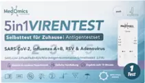 5in1 Virentest Selbsttest SARS-CoV-2, Influenza..., 1 St