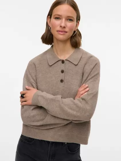 VMEXCITING Gestrickter Rollkragen