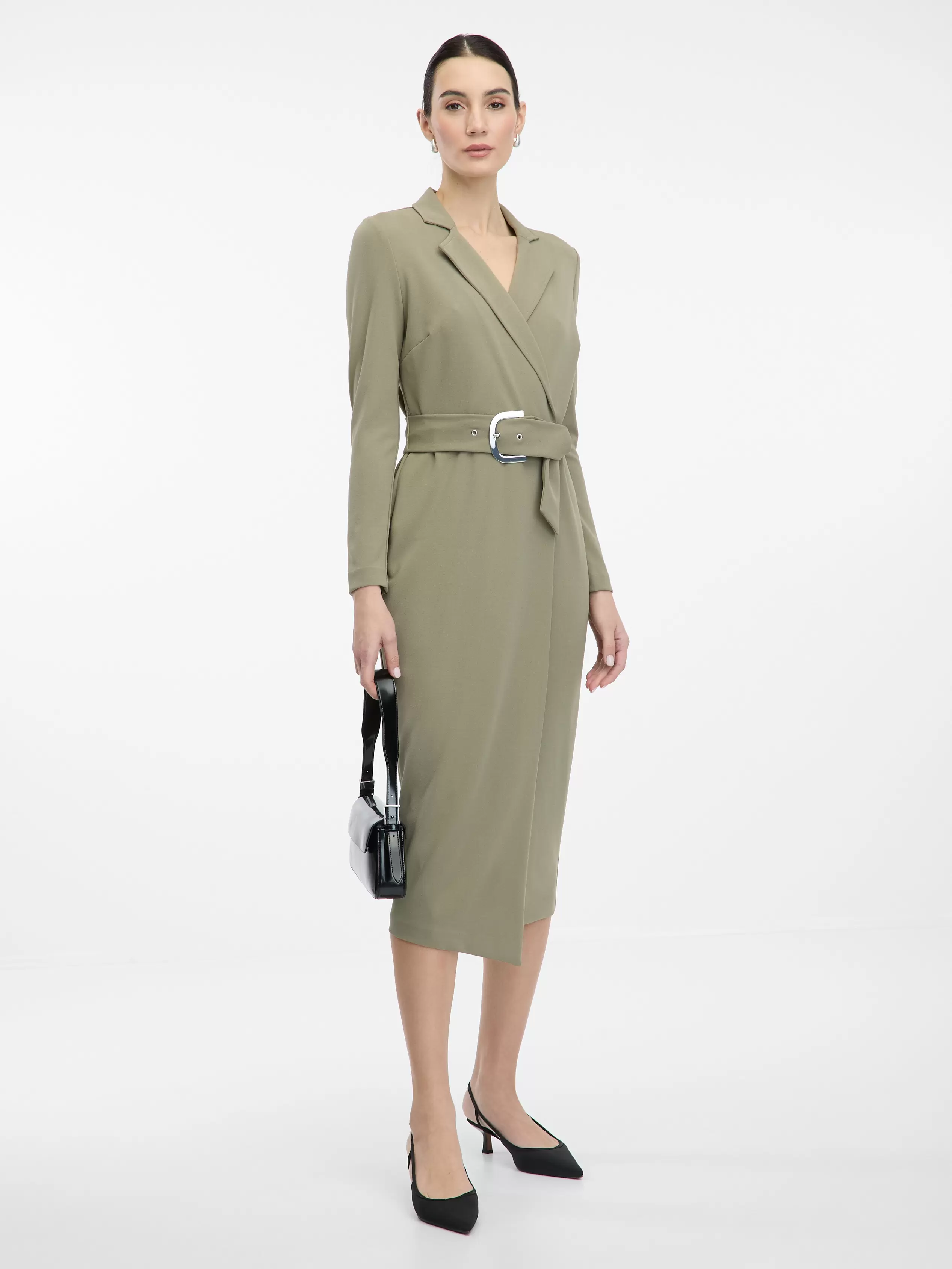 Khaki Damen-Midikleid ORSAY