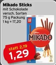 Mikado Sticks mit Schokolade