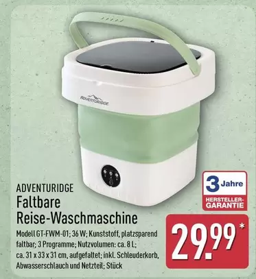 Faltbare Reise-Waschmaschine Modell GT-FWM-01
