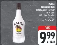 Malibu - Caribbean Rum with Coconut Flavour