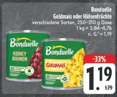 Bonduelle - Goldmais oder Hülsenfrüchte