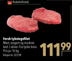 Fersk tykstegsfilet
