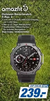 Outdoor-Smartwatch T-Rex 3