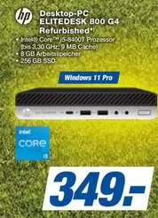 Hp - Desktop-PC ELITEDESK 800 G4 Refurbished*