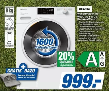 Miele - Waschmaschine WWC 384 WCS SneakerWash