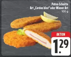Puten-Schnitte Art "Cordon bleu" oder Wiener Art
