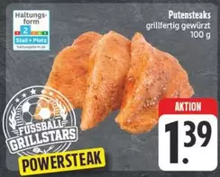 Putenssteaks grillfertig gewürzt