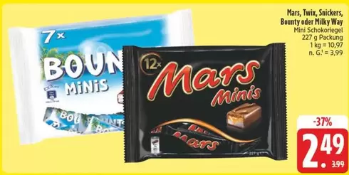 Mars - Mini Schokoriegel