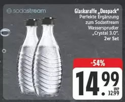 Sodastream - Glaskaraffe "Duopack"