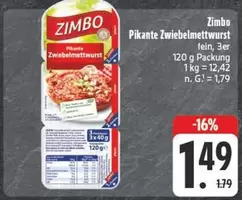 Pikante Zwiebelmettwurst