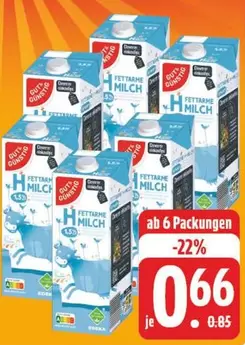 Fettarme Milch