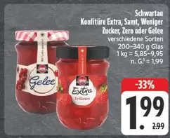Konfitüre Extra, Samt, Weniger Zucker, Zero oder Gelee