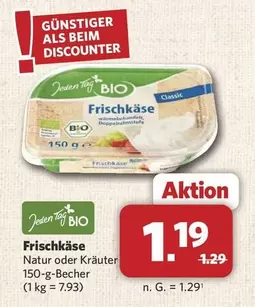 Bio - Frischkäse Natur oder Kräuter