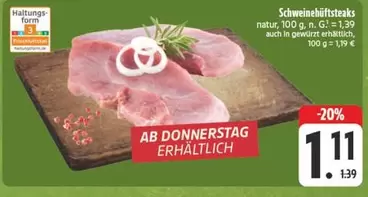 Schweine Hiriftsteaks Naturn