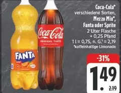 Coca Cola - Versichedene Sorten, Mezzo Mix, Fanta Oder Sprite