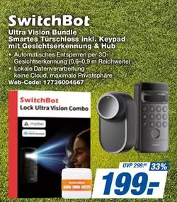 Ultra Vision Bundle Smartes Türschloss inkl. Keypad mit Gesichtserkennung & Hub