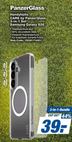 Samsung - Handyhülle CARE by PanzerGlass 3-in-1 Set SAMSUNG Galaxy S26