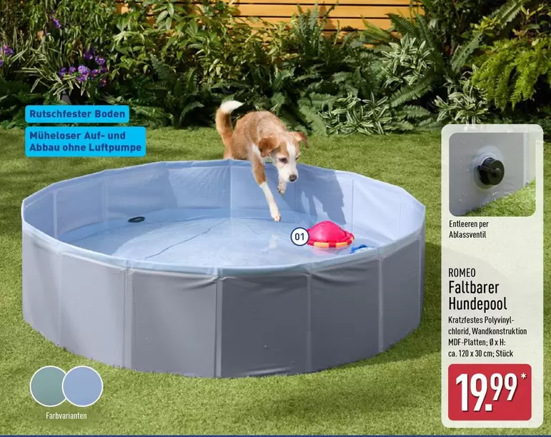 Faltbarer Hundepool