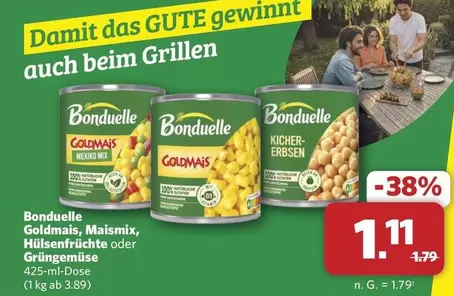 Bonduelle - Goldmais, Maismix, Hülsenfrüchte oder Grüngemüse