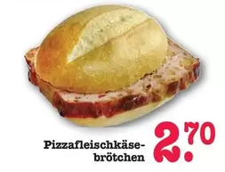 Pizzafleischkäsebrötchen