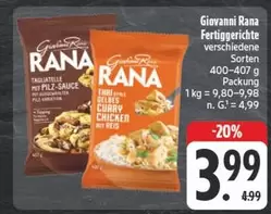 Rana - Fertiggerichte verschiedene Sorten
