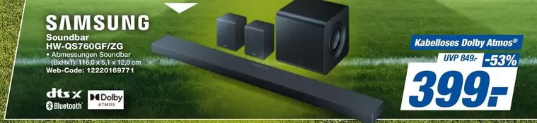 Samsung - Soundbar HW-QS760GF/ZG