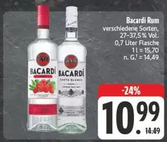 Bacardi - Rum verschiedene Sorten