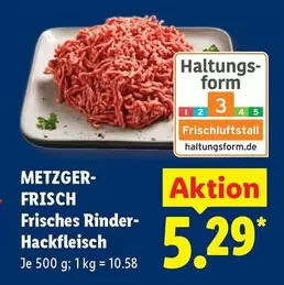 Frisches Rinder-Hackfleisch