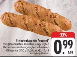 Steinofenbaguette Peperoni