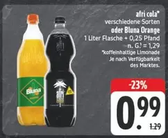 Orange - afri cola verschiedene Sorten oder Bluna