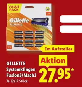 Gillette - Systemklingen Fusion5/Mach3